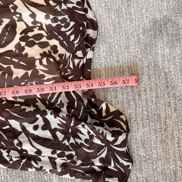 BCBG MAX ARIA 100% Silk Dress Womans SZ 4 V-Neck Maxi Dress Empire Waist Boho - Picture 16 of 16